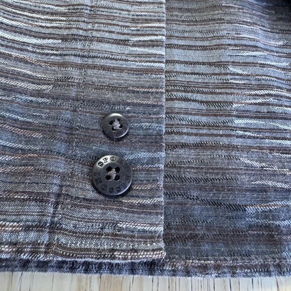 Missoni Sport Vintage Long Sleeve Buttoned Shirt Stripe Textured Modern XXL EUC - Picture 13 of 16